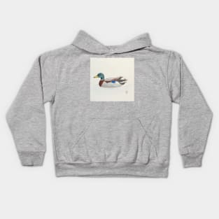 Mallard duck drake Kids Hoodie